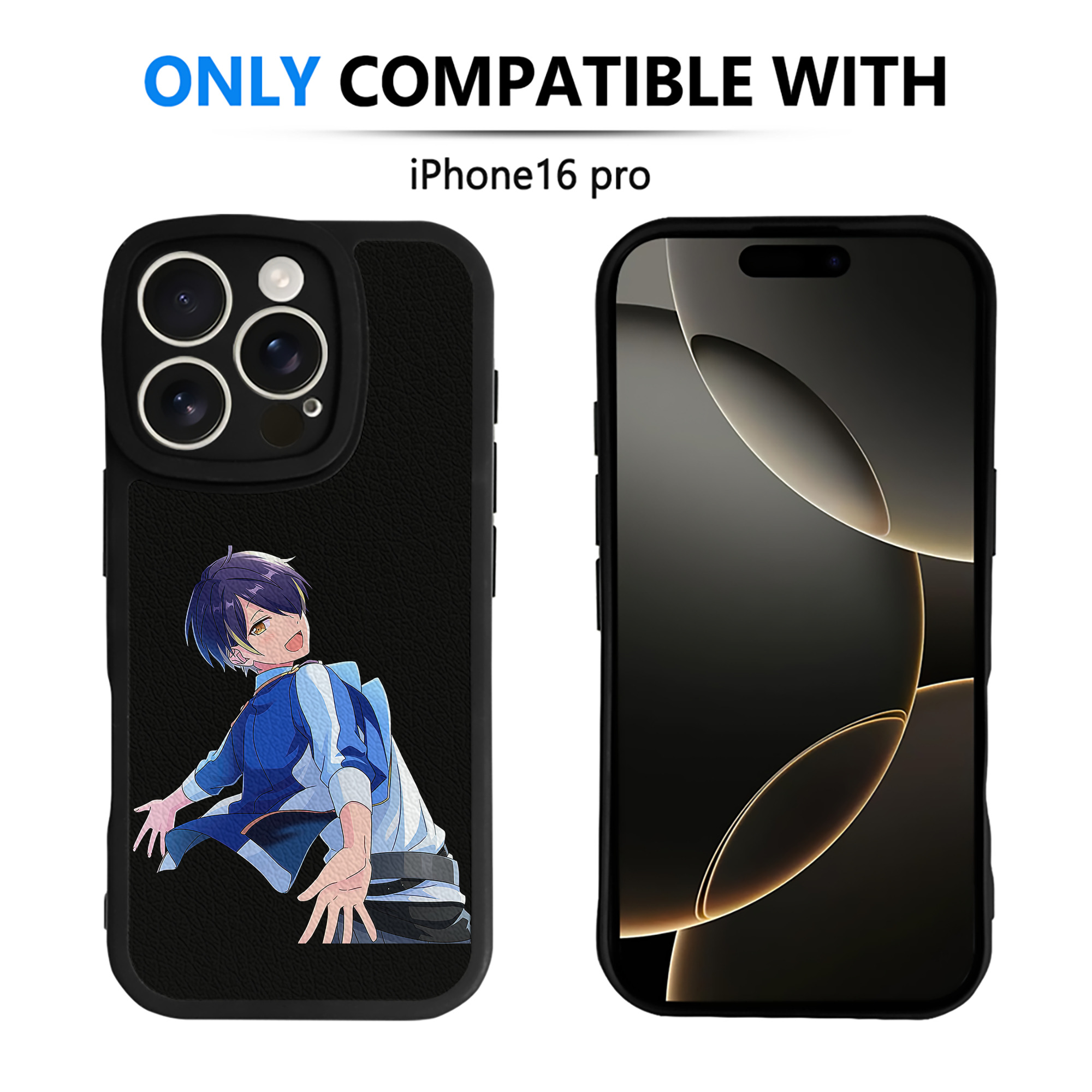 （画像用） あんさんぶるスターズ! Ensemble Stars 【iPhone 16シリーズ対応】シリコンスマホケース（レザー調） 材質：シリコン
